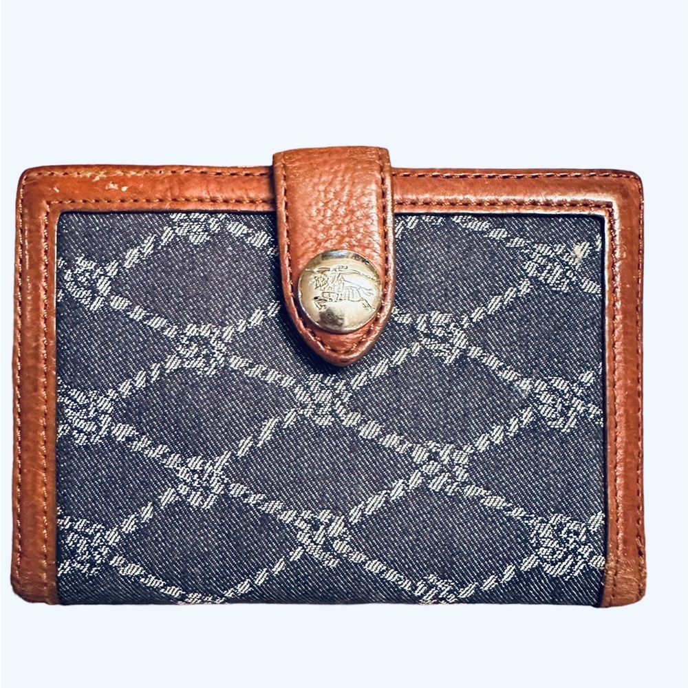 Burberry Denim and Leather Wallet - Picture 2 of 12